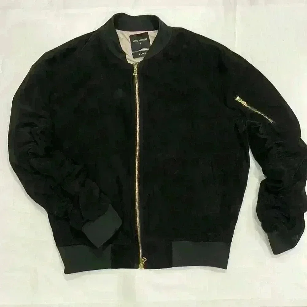Lifted Anchors bird bomber jacket color black men’s size XL